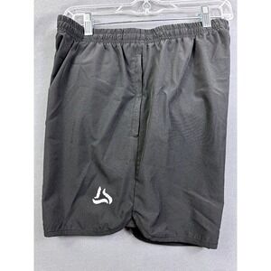 Silkworld Men's Athletic Shorts Black Mesh Liner Pockets XL Running Gym Training